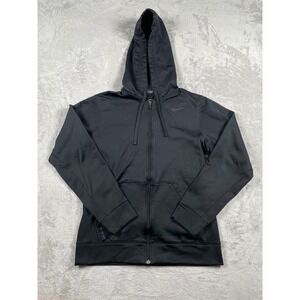 Nike Therma-FIT Full Zip‎ Hoodie Black Fleece Sweatshirt Kids Small S RN 56323